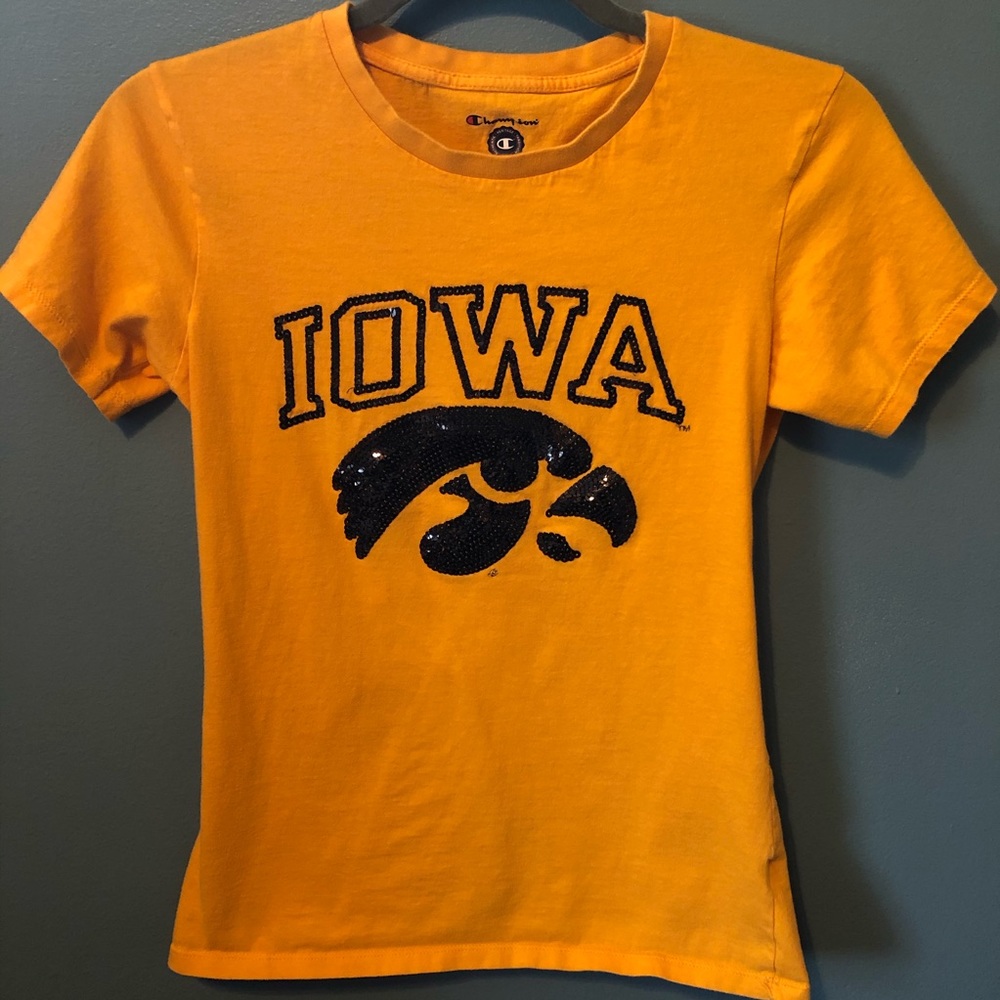 Champion University of Iowa Sequin Design Shirt